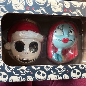 Disney Jack & Sally Christmas Ornaments hand Painted